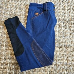 Riding Breeches Piper By SmartPak Blue and Orange